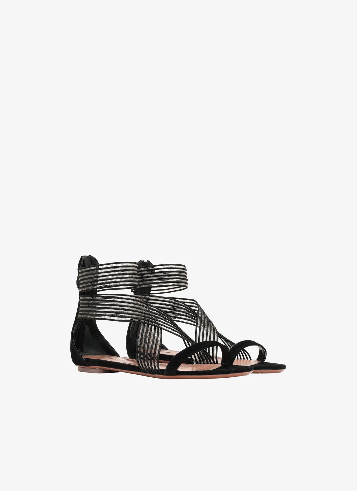 Flat Sandal ALAÏA BLACK/BLACK FLAT SANDAL